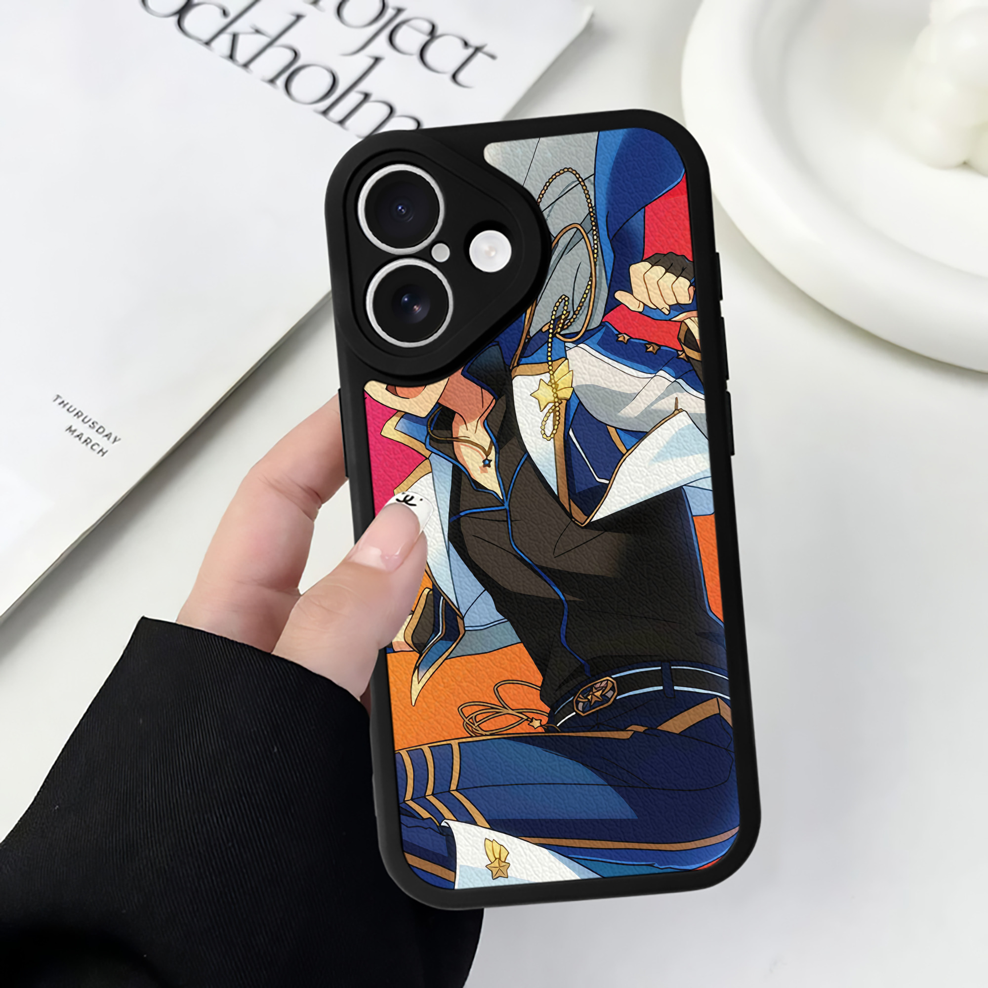 （画像用） あんさんぶるスターズ! Ensemble Stars 【iPhone 16シリーズ対応】シリコンスマホケース（レザー調） 材質：シリコン